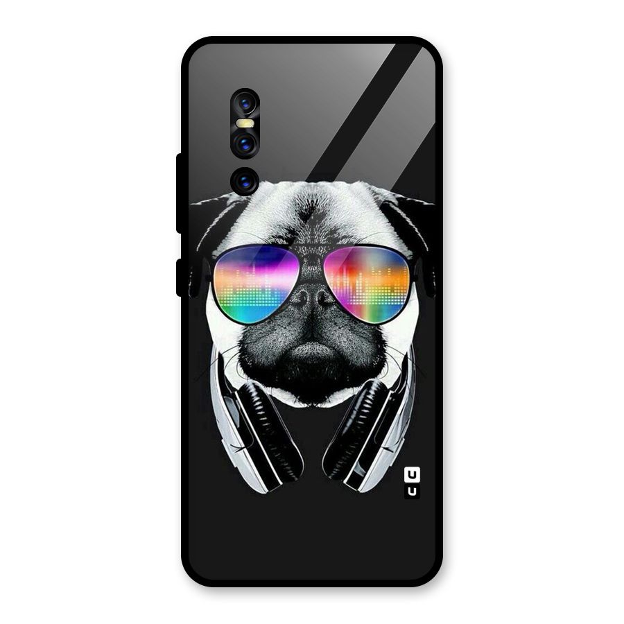 Rainbow Dog Swag Glass Back Case for Vivo V15 Pro