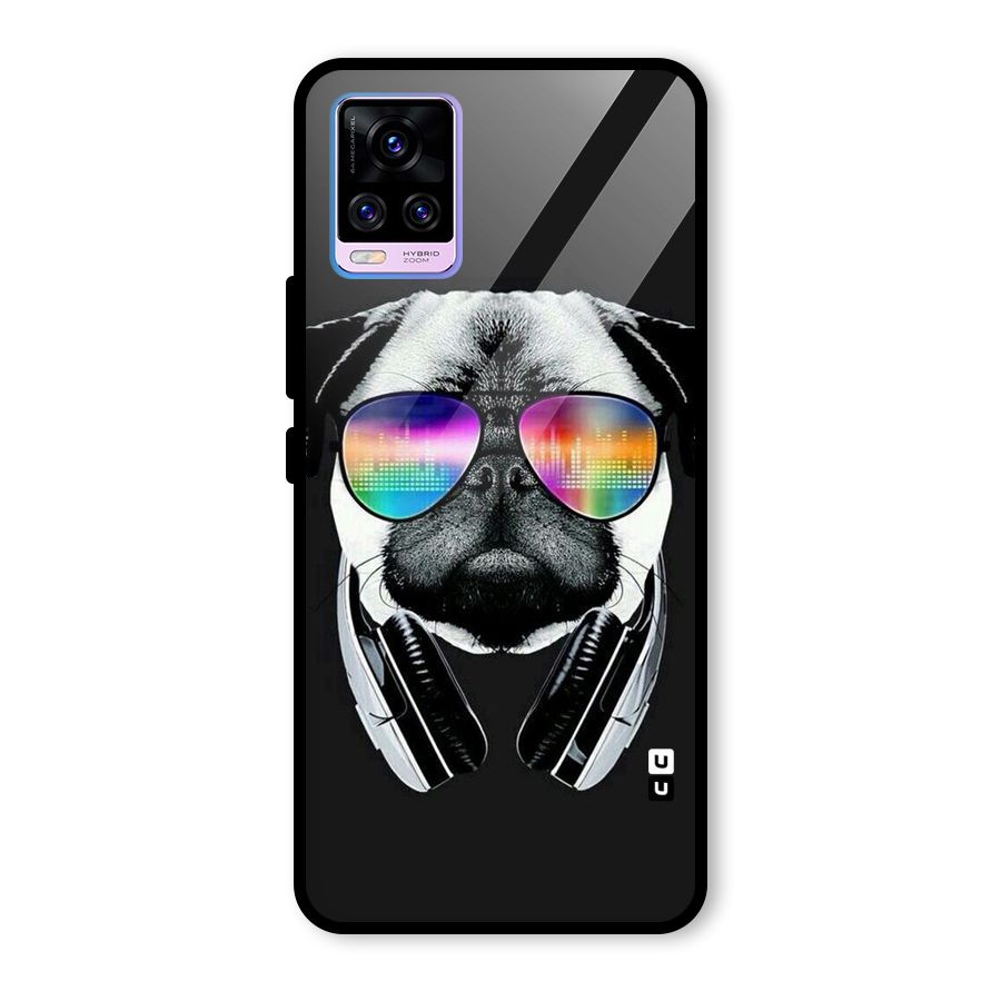 Rainbow Dog Swag Glass Back Case for Vivo V20 Pro