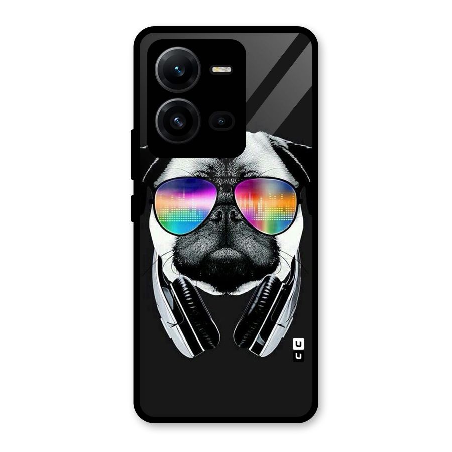 Rainbow Dog Swag Glass Back Case for Vivo V25