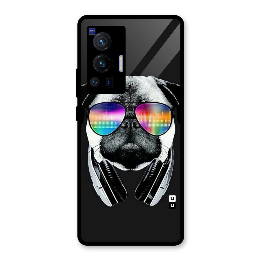 Rainbow Dog Swag Glass Back Case for Vivo X70 Pro