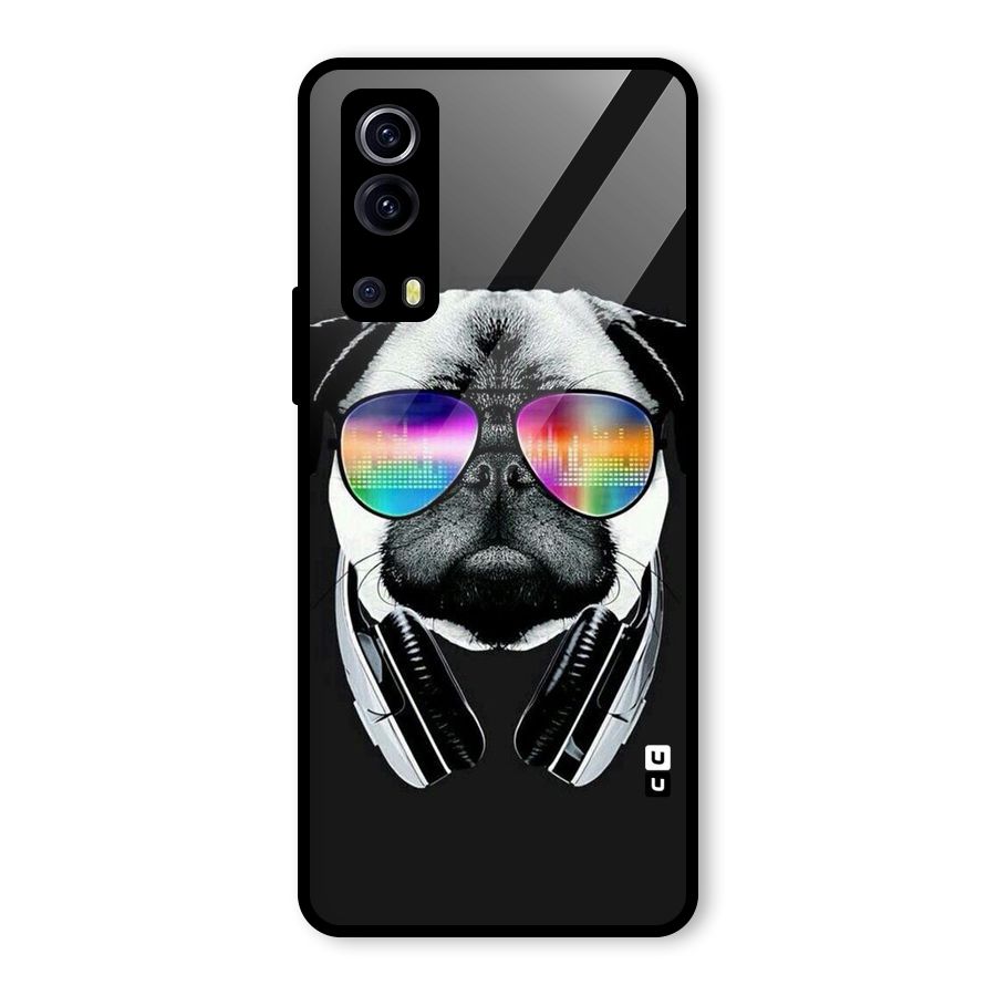 Rainbow Dog Swag Glass Back Case for Vivo iQOO Z3