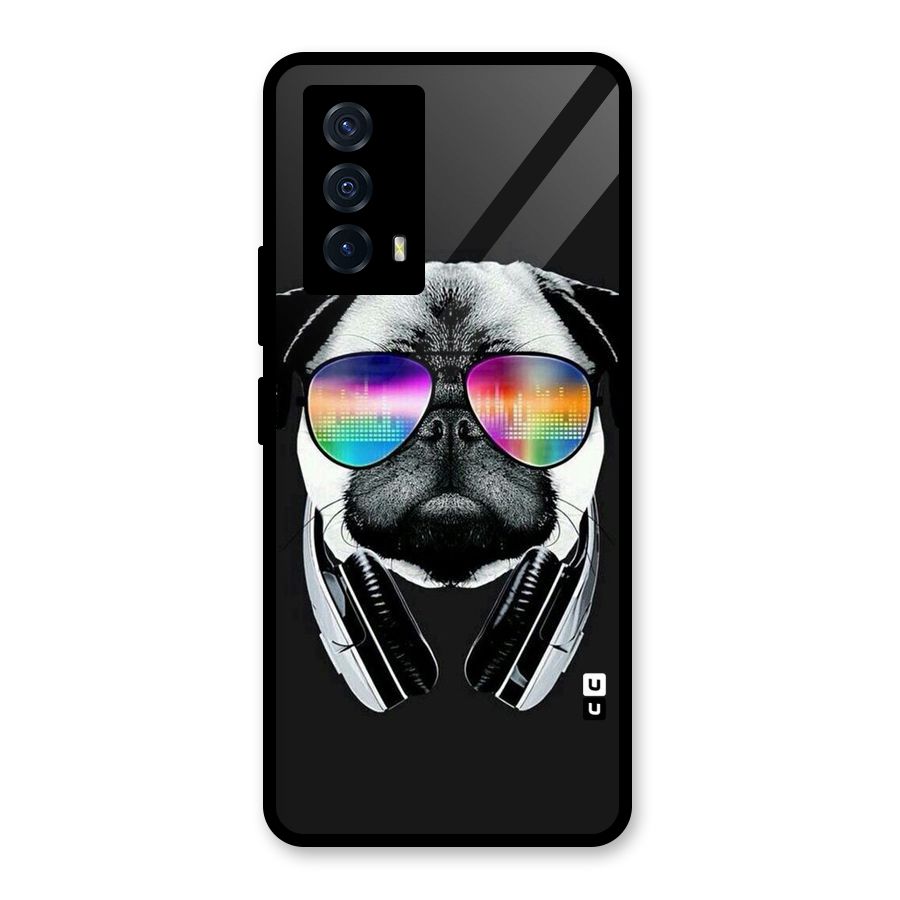 Rainbow Dog Swag Glass Back Case for Vivo iQOO Z5