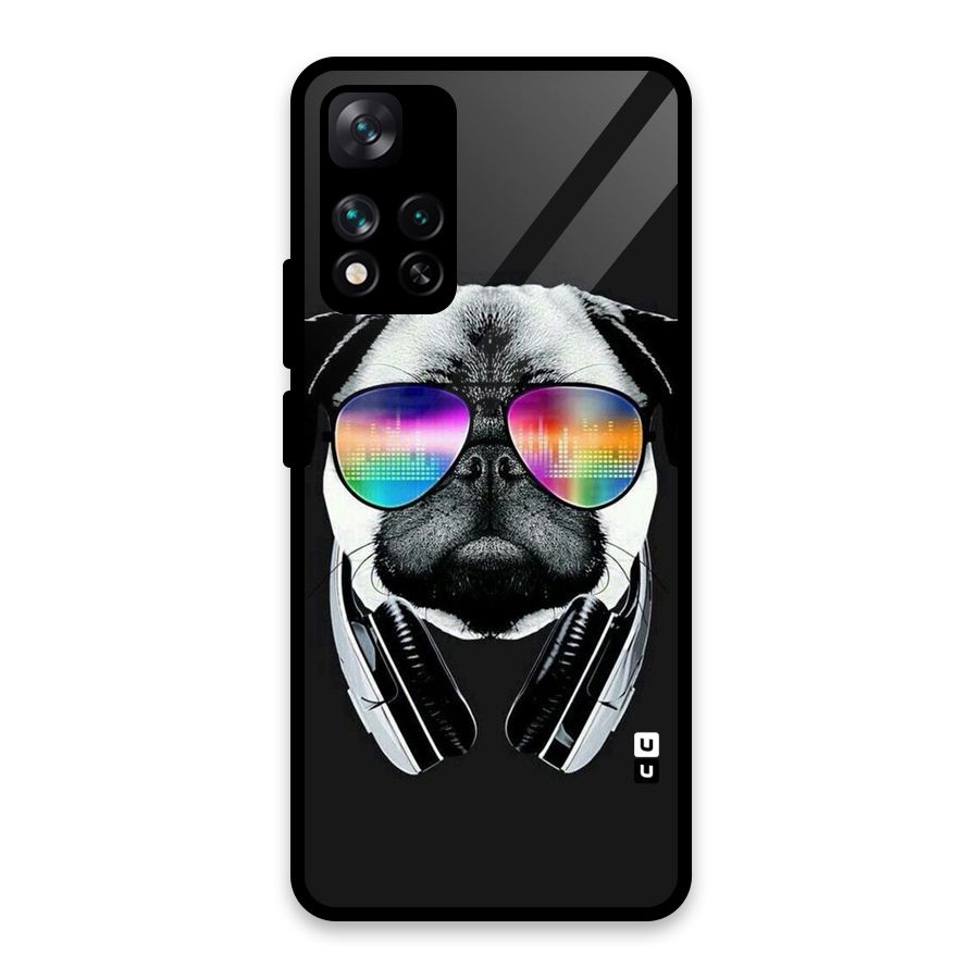 Rainbow Dog Swag Glass Back Case for Xiaomi 11i HyperCharge 5G