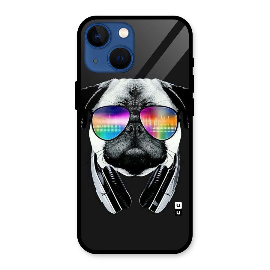 Rainbow Dog Swag Glass Back Case for iPhone 13 Mini