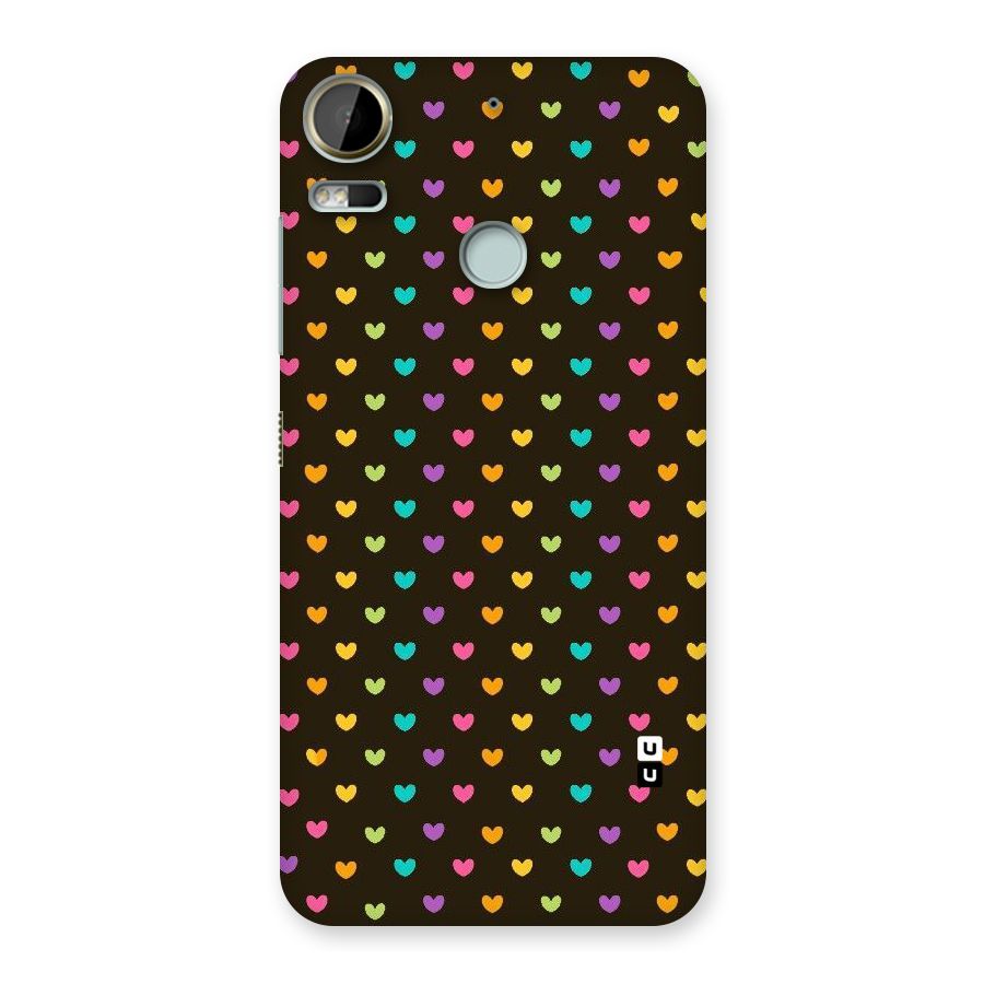 Rainbow Hearts Back Case for Desire 10 Pro