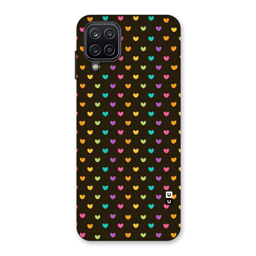 Rainbow Hearts Back Case for Galaxy A12