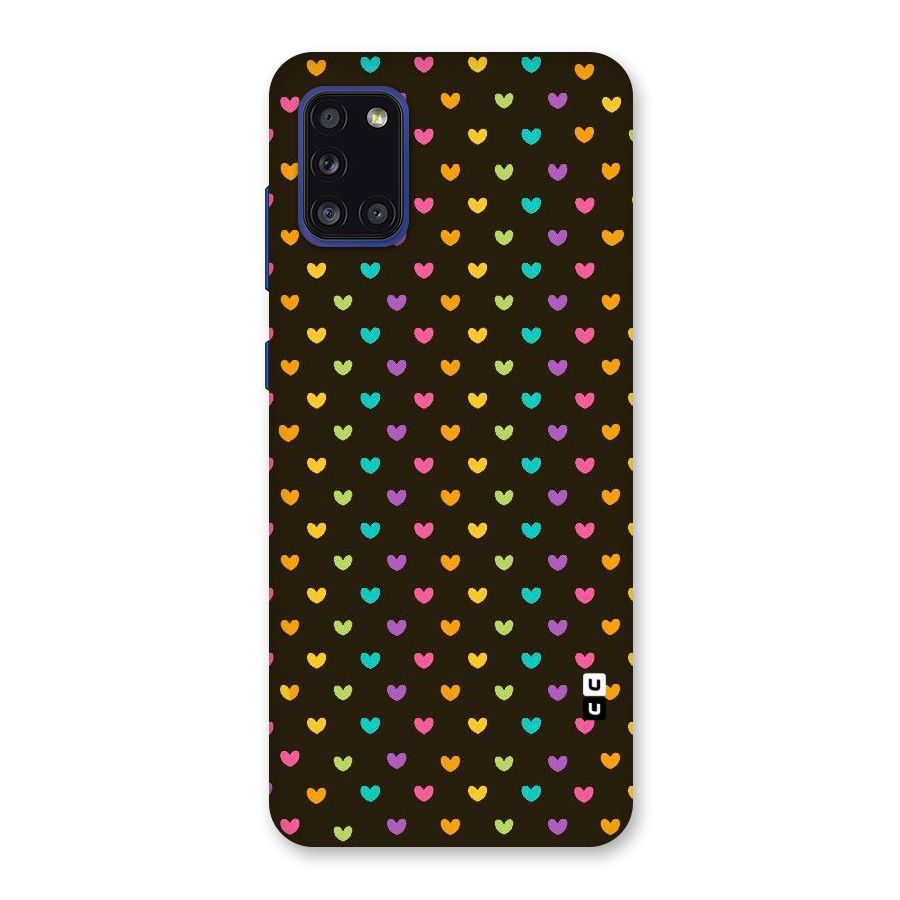 Rainbow Hearts Back Case for Galaxy A31