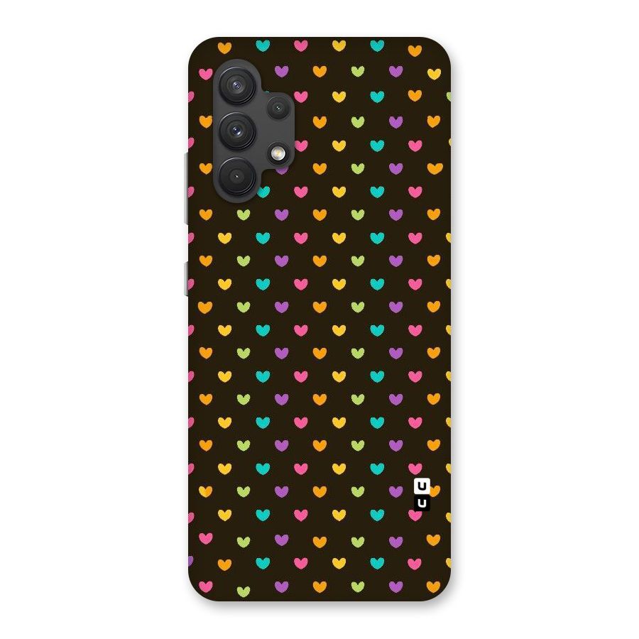 Rainbow Hearts Back Case for Galaxy A32