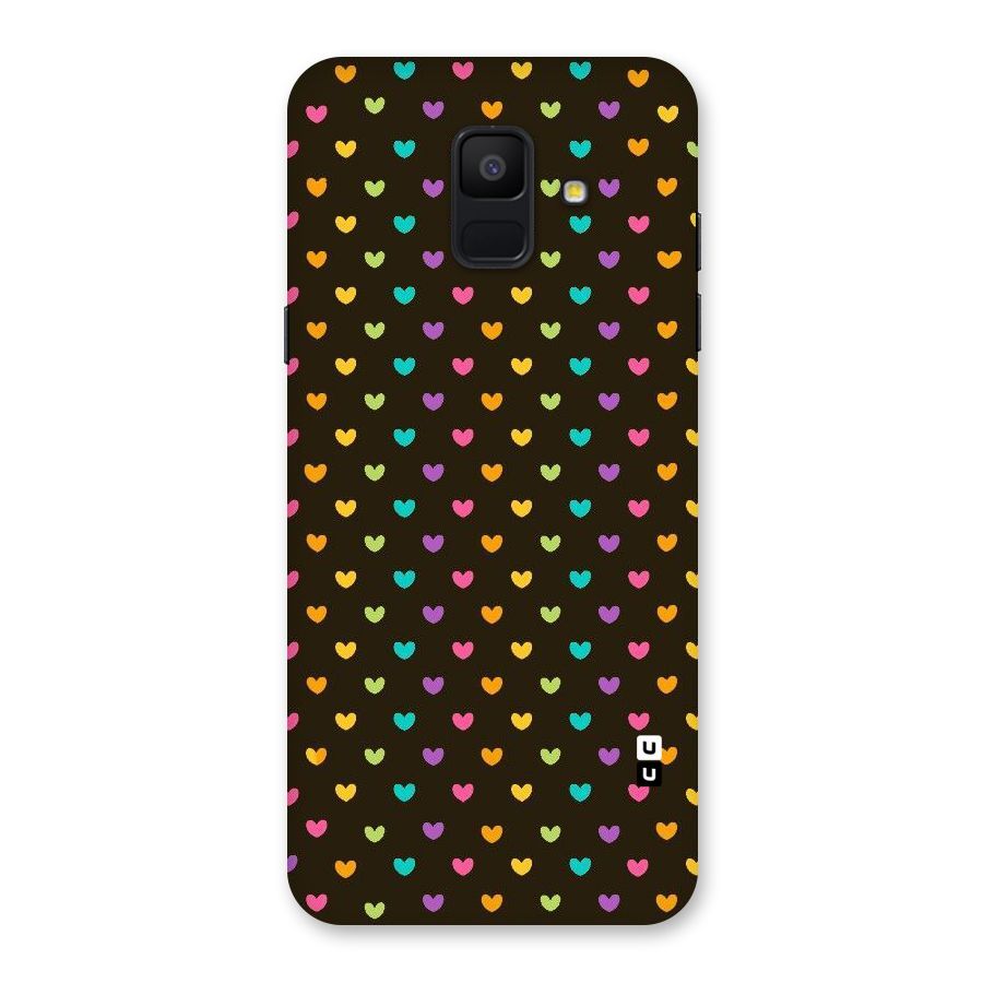 Rainbow Hearts Back Case for Galaxy A6 (2018)