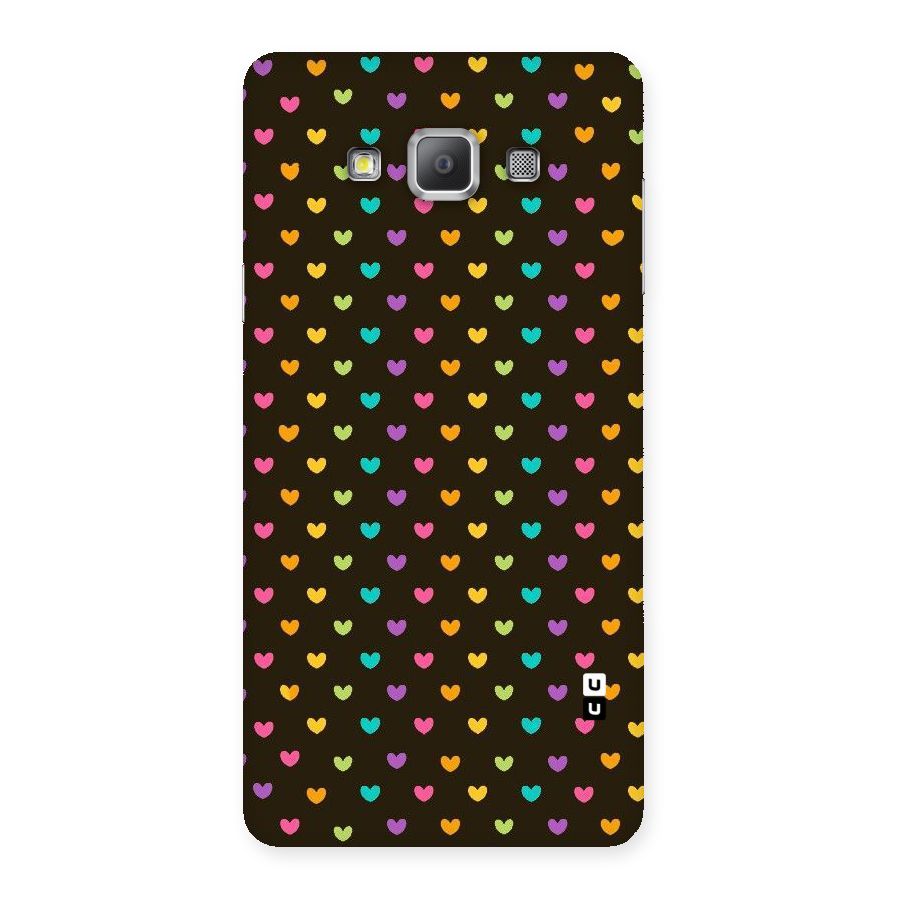 Rainbow Hearts Back Case for Galaxy A7
