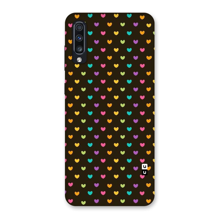 Rainbow Hearts Back Case for Galaxy A70