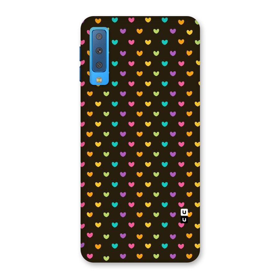 Rainbow Hearts Back Case for Galaxy A7 (2018)