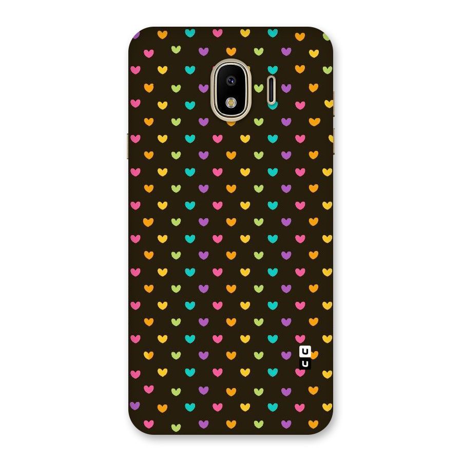 Rainbow Hearts Back Case for Galaxy J4