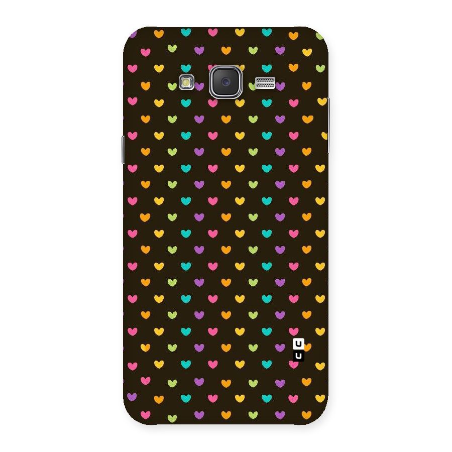 Rainbow Hearts Back Case for Galaxy J7