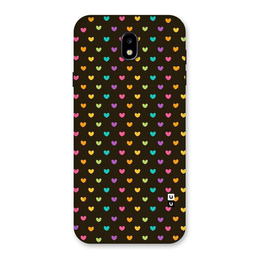 Rainbow Hearts Back Case for Galaxy J7 Pro