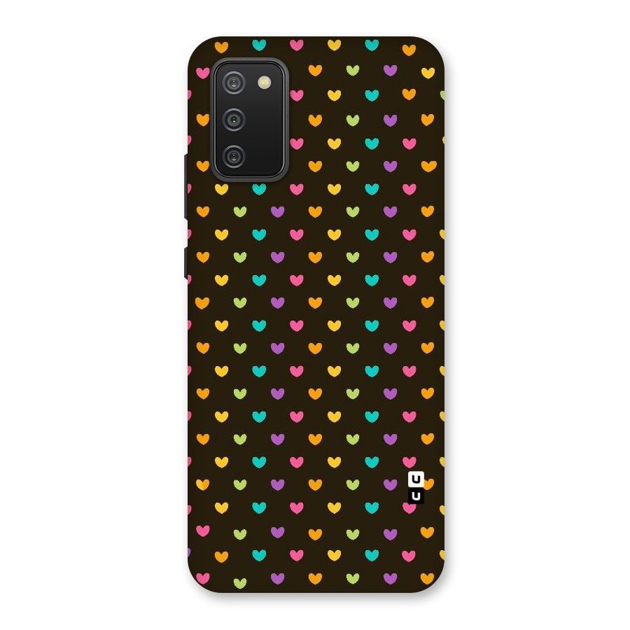 Rainbow Hearts Back Case for Galaxy M02s