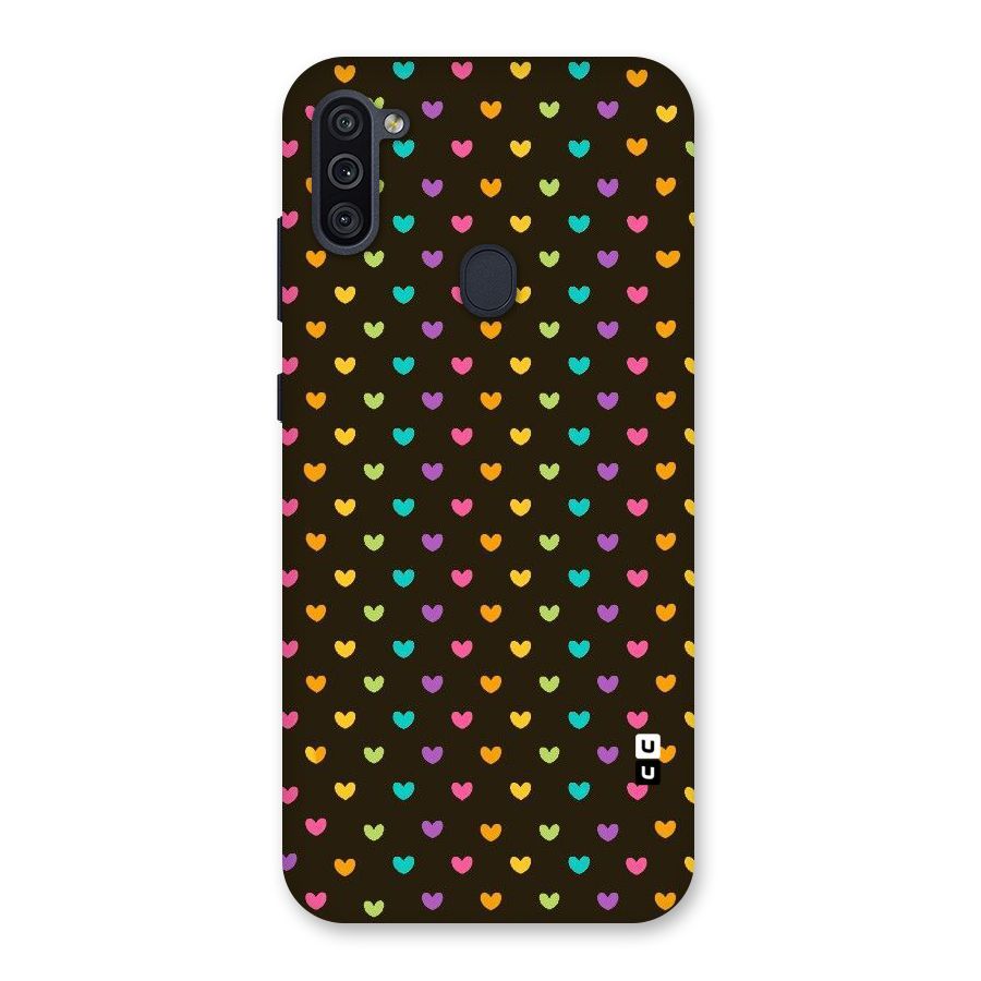 Rainbow Hearts Back Case for Galaxy M11