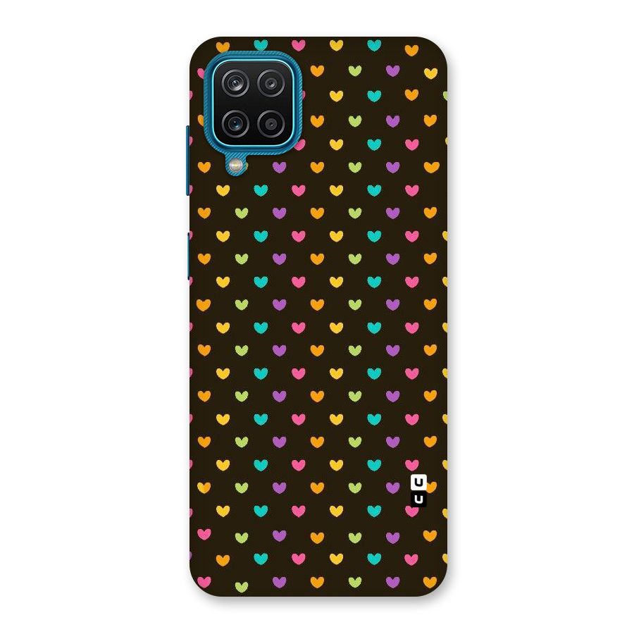 Rainbow Hearts Back Case for Galaxy M12