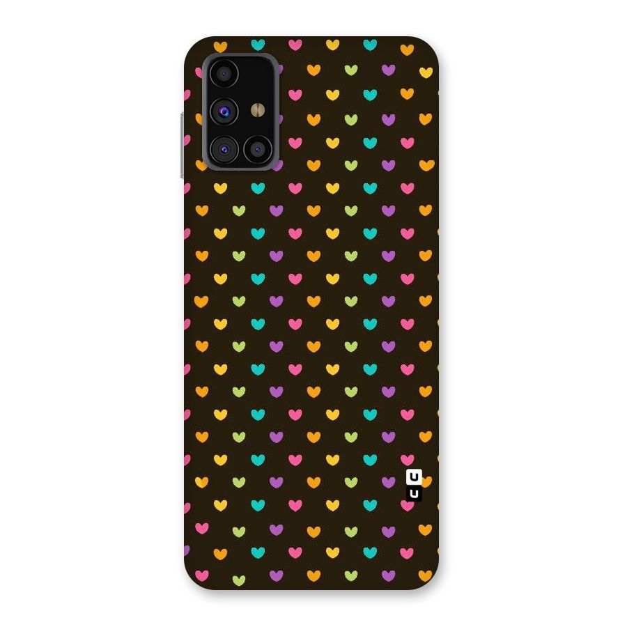 Rainbow Hearts Back Case for Galaxy M31s