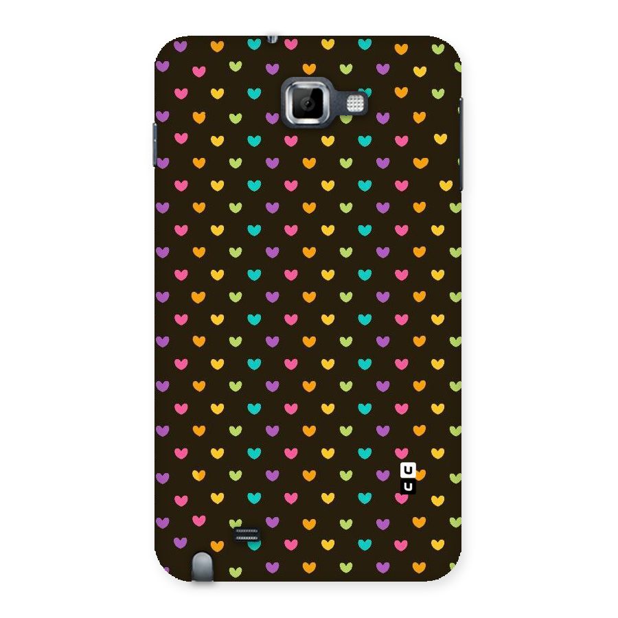 Rainbow Hearts Back Case for Galaxy Note