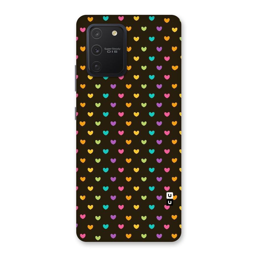 Rainbow Hearts Back Case for Galaxy S10 Lite