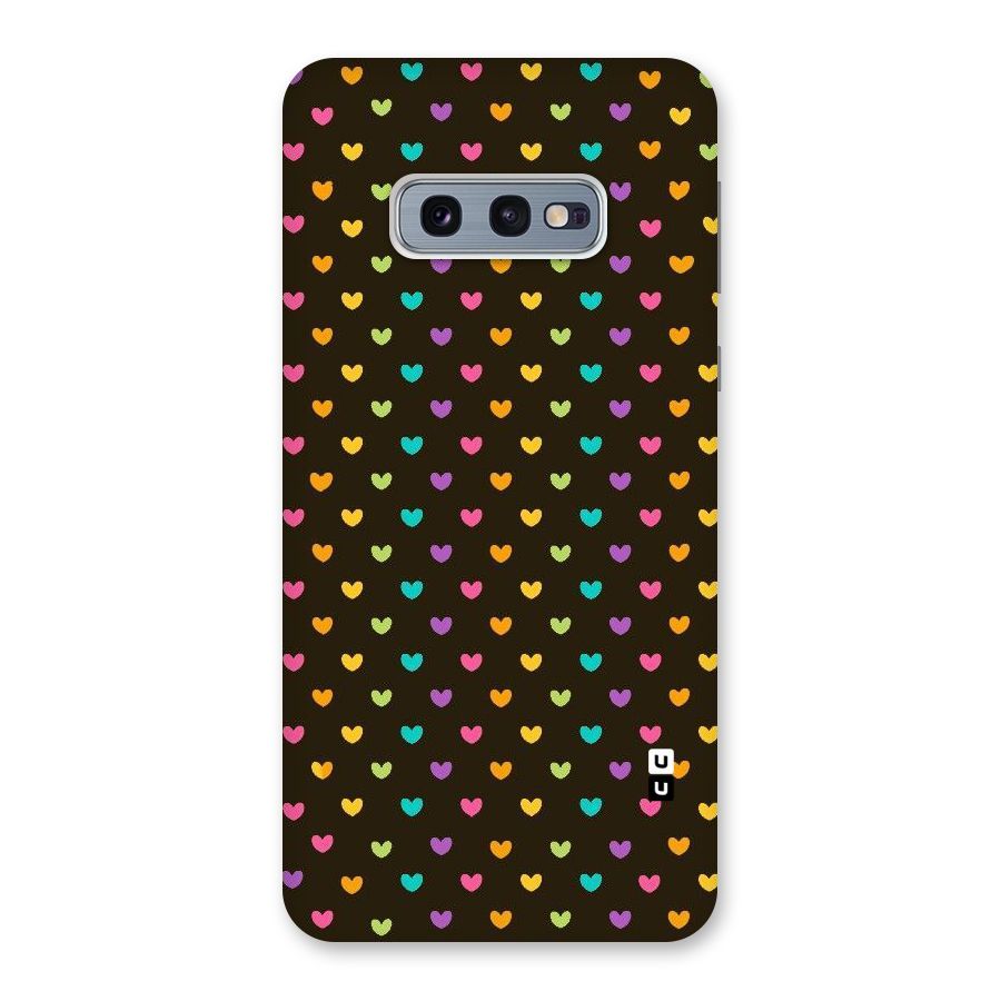 Rainbow Hearts Back Case for Galaxy S10e