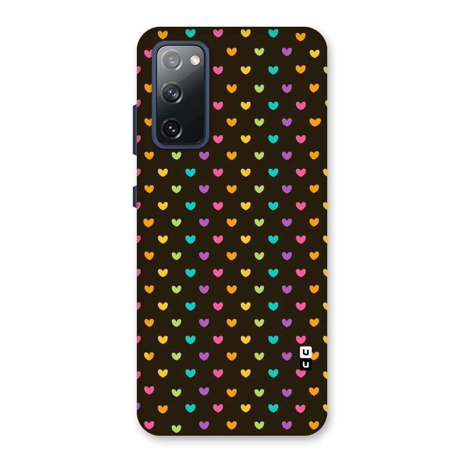 Rainbow Hearts Back Case for Galaxy S20 FE