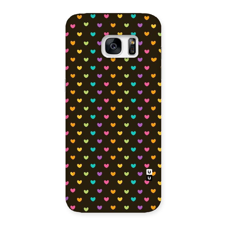 Rainbow Hearts Back Case for Galaxy S7 Edge