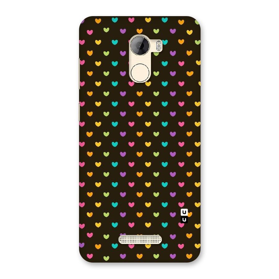 Rainbow Hearts Back Case for Gionee A1 LIte