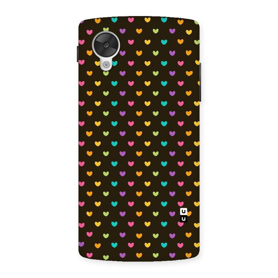 Rainbow Hearts Back Case for Google Nexsus 5