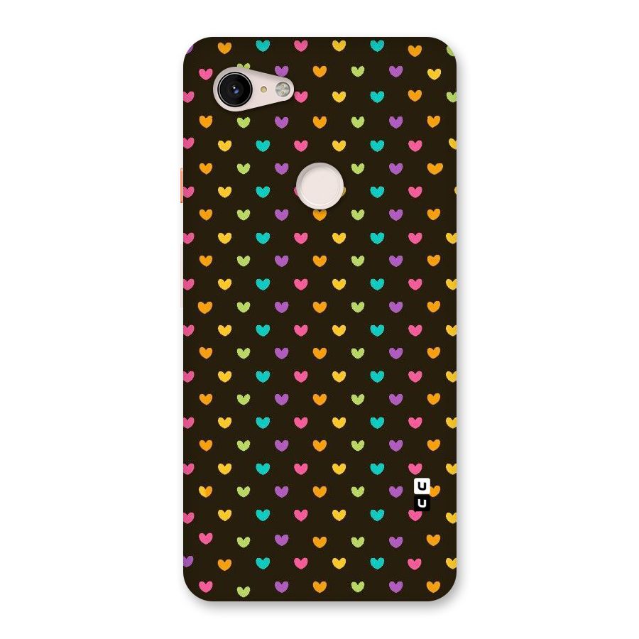 Rainbow Hearts Back Case for Google Pixel 3 XL