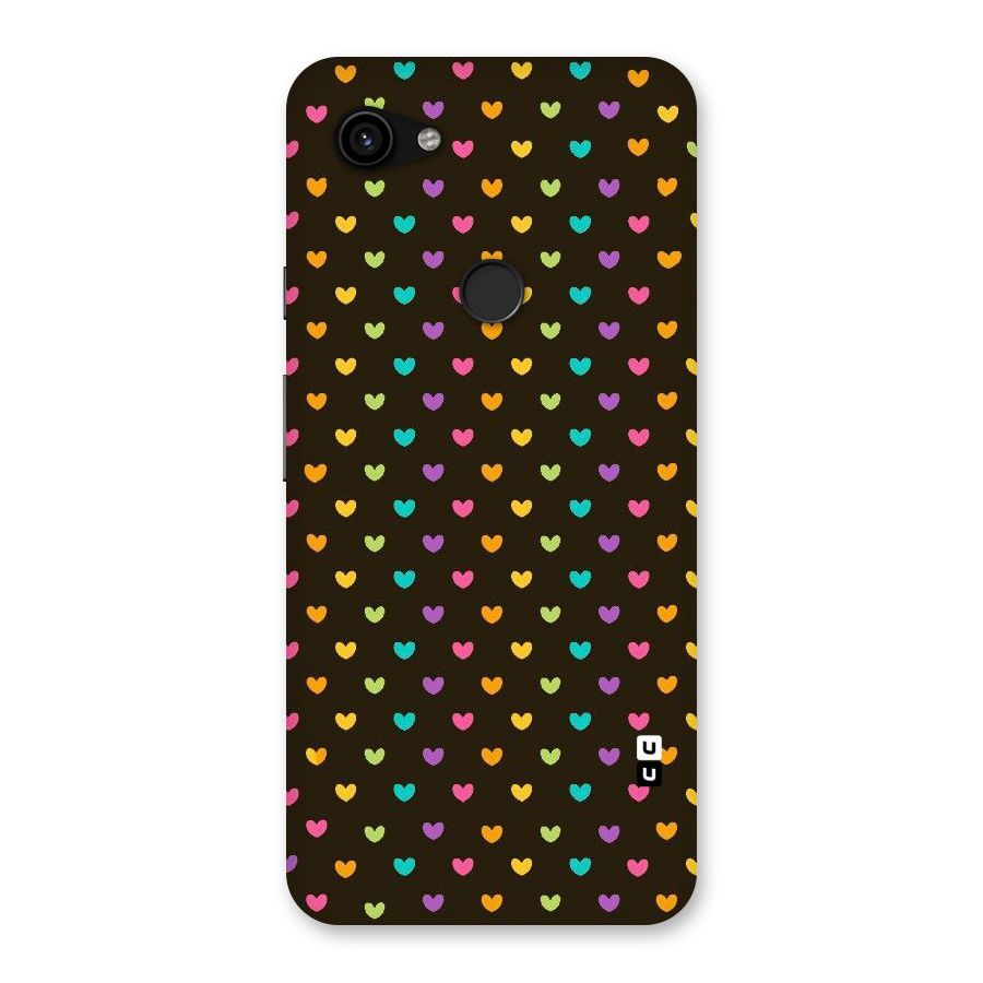 Rainbow Hearts Back Case for Google Pixel 3a XL