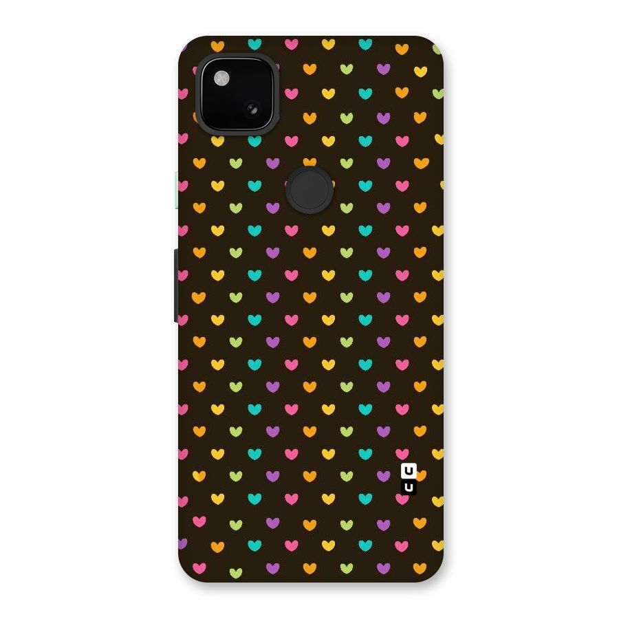 Rainbow Hearts Back Case for Google Pixel 4a