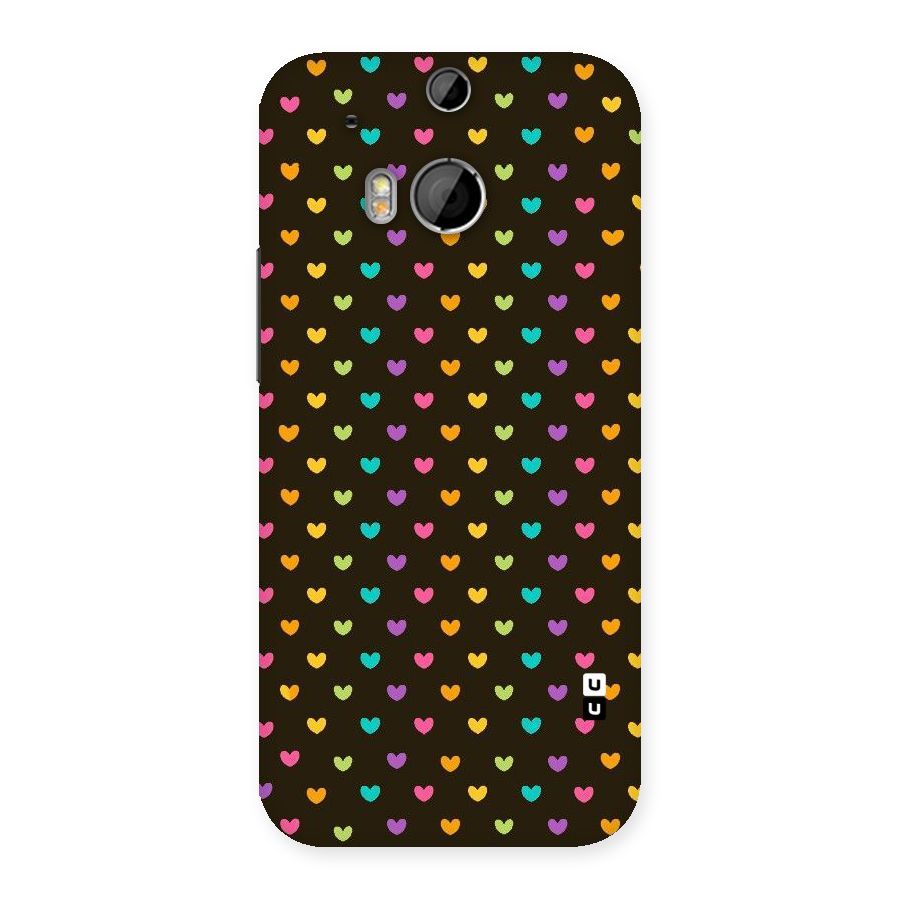 Rainbow Hearts Back Case for HTC One M8