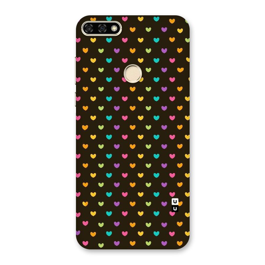 Rainbow Hearts Back Case for Honor 7A