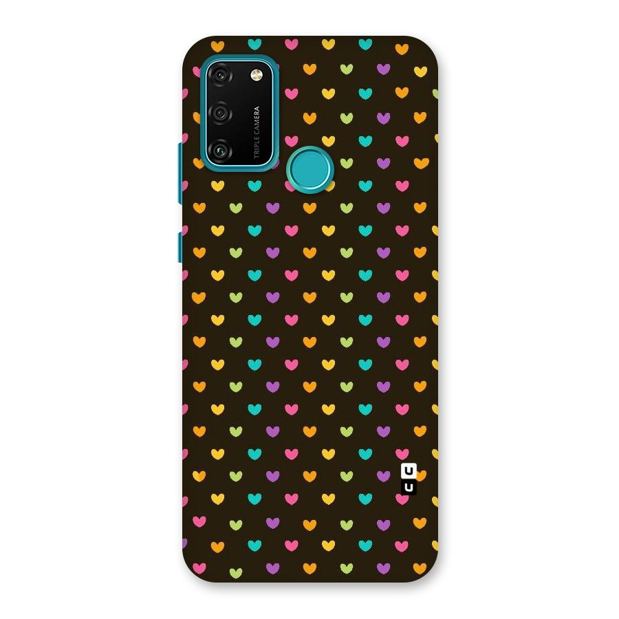 Rainbow Hearts Back Case for Honor 9A