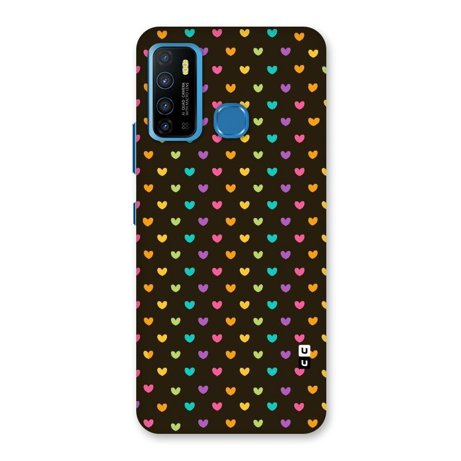 Rainbow Hearts Back Case for Infinix Hot 9