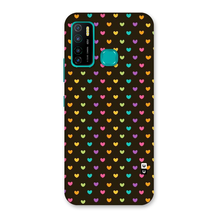 Rainbow Hearts Back Case for Infinix Hot 9 Pro