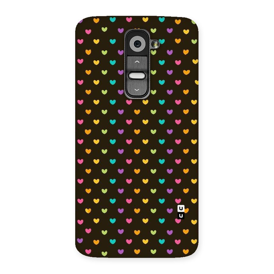 Rainbow Hearts Back Case for LG G2