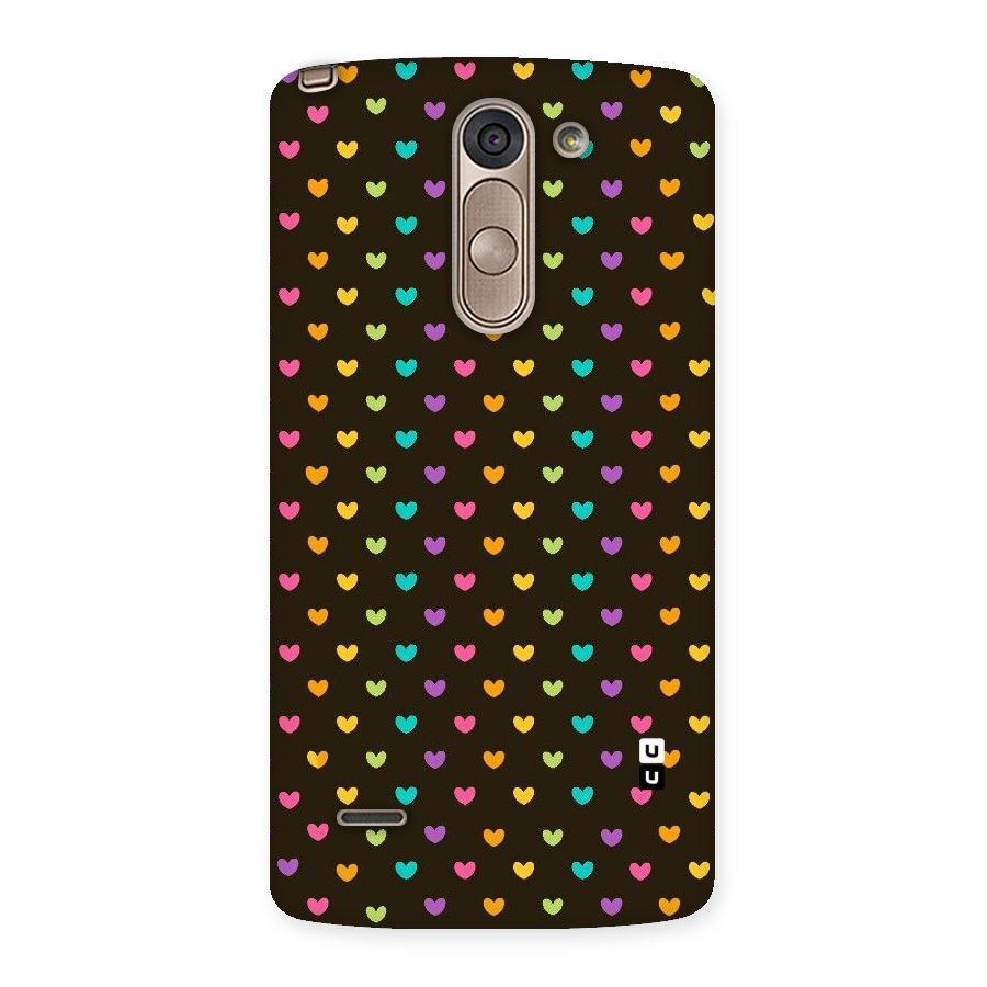 Rainbow Hearts Back Case for LG G3 Stylus