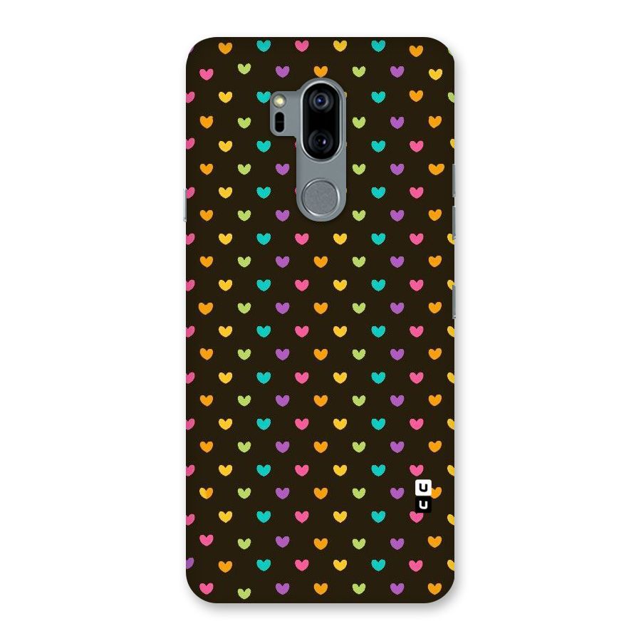 Rainbow Hearts Back Case for LG G7