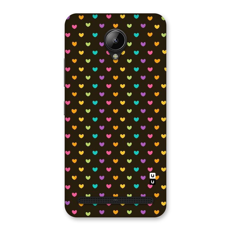 Rainbow Hearts Back Case for Lenovo C2