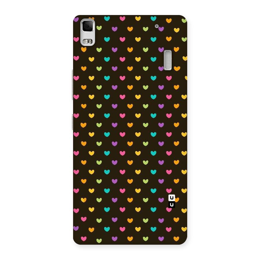 Rainbow Hearts Back Case for Lenovo K3 Note