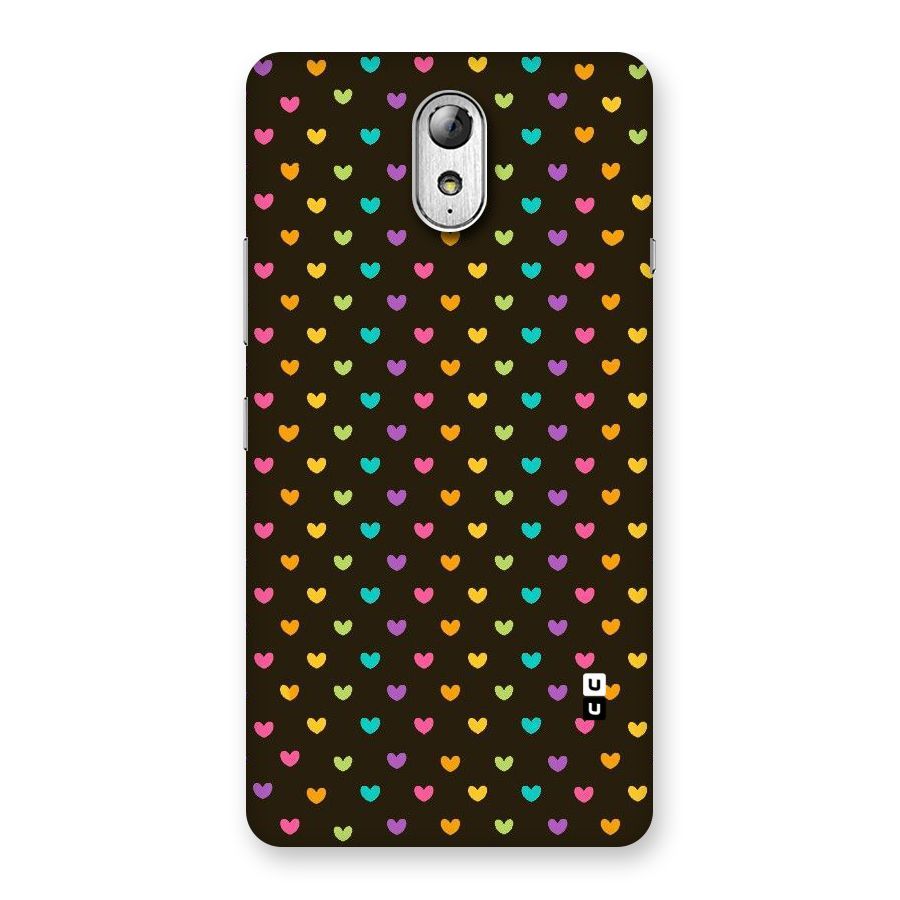 Rainbow Hearts Back Case for Lenovo Vibe P1M