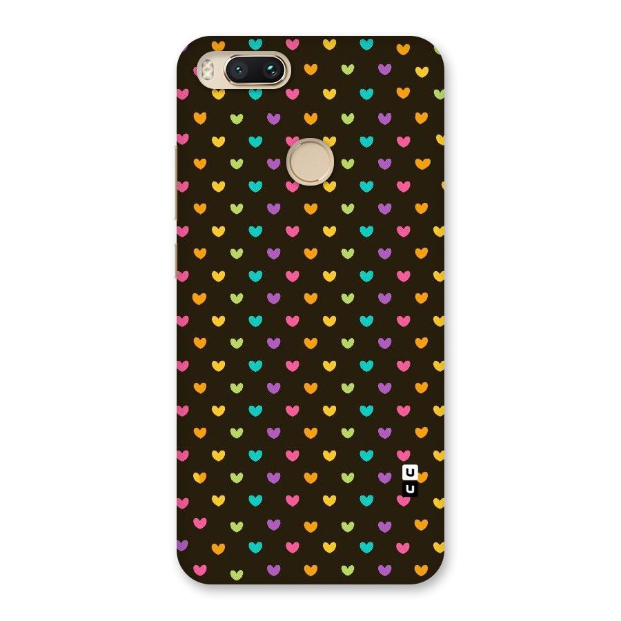 Rainbow Hearts Back Case for Mi A1