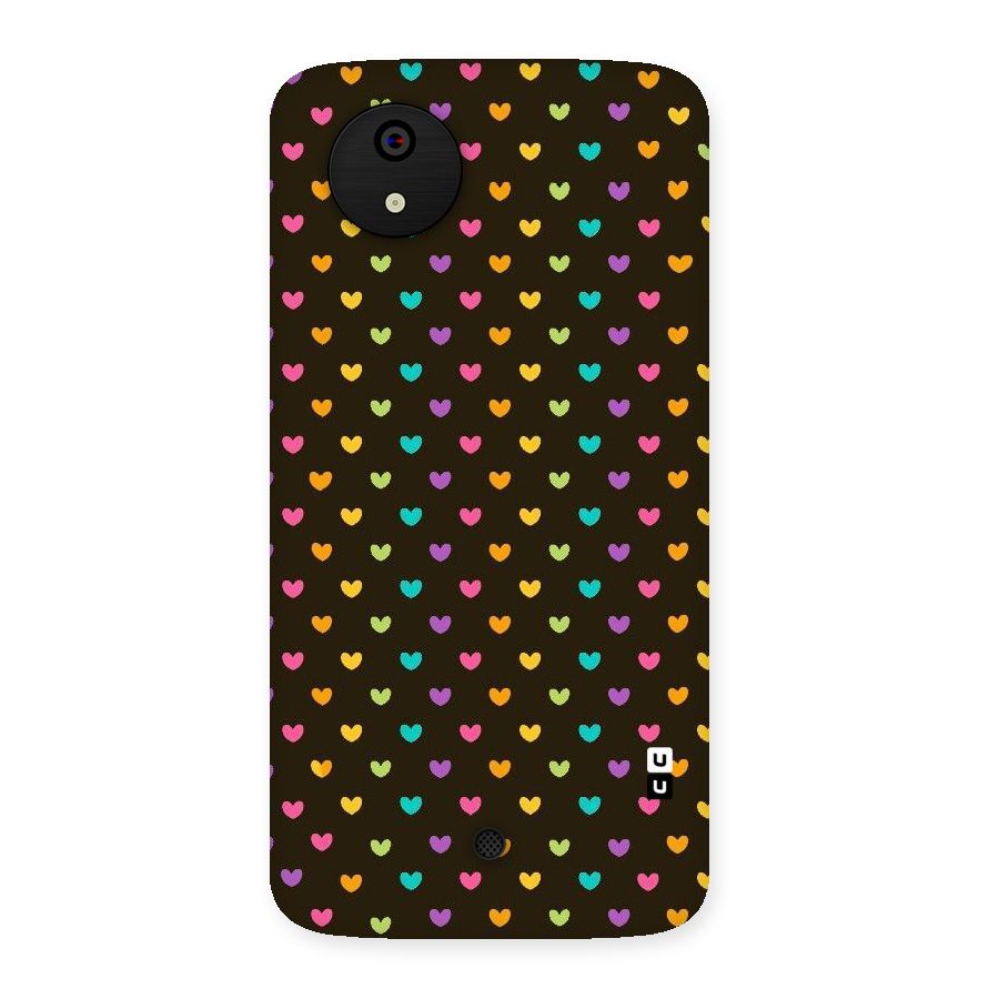 Rainbow Hearts Back Case for Micromax Canvas A1
