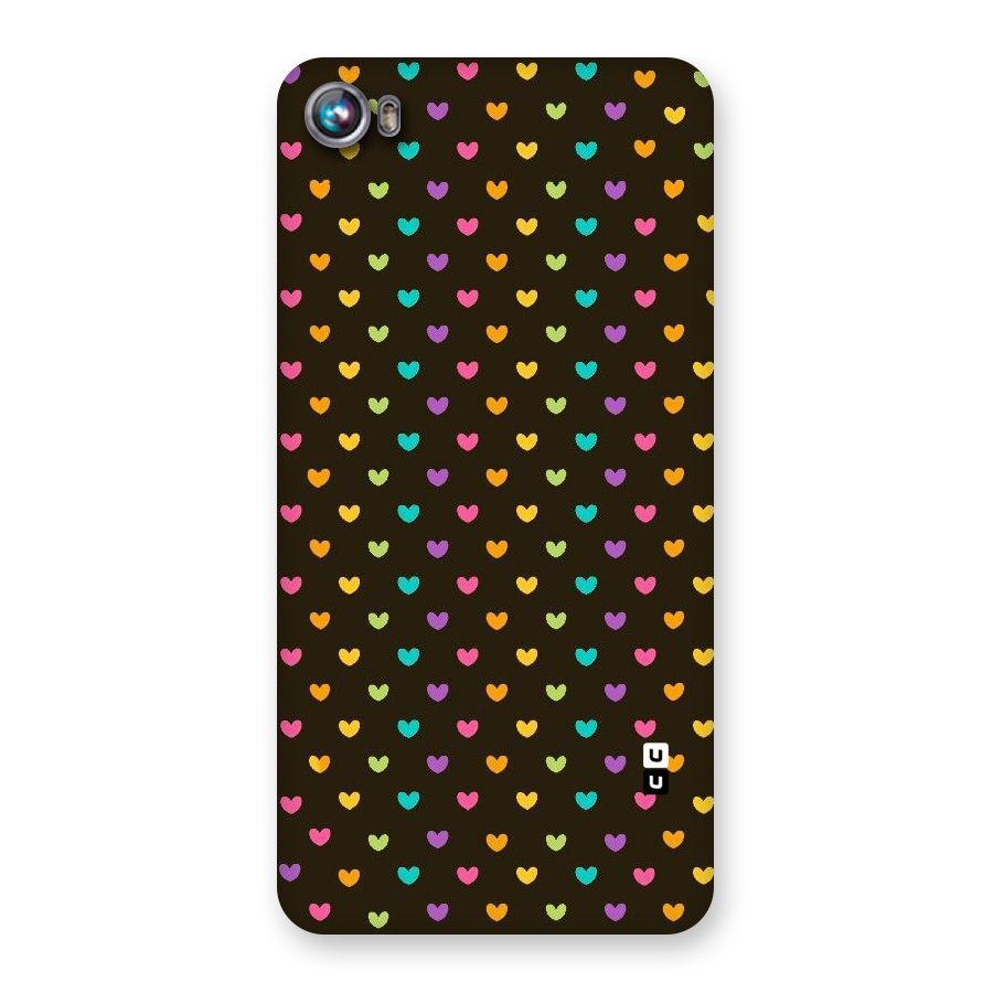 Rainbow Hearts Back Case for Micromax Canvas Fire 4 A107