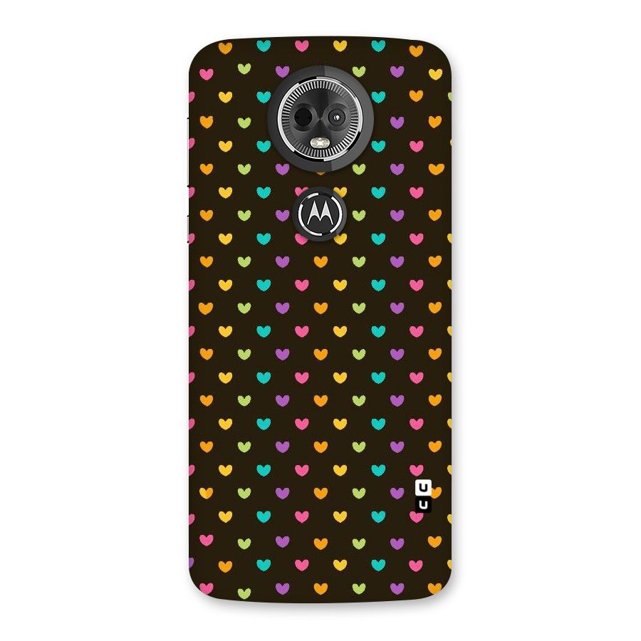 Rainbow Hearts Back Case for Moto E5 Plus