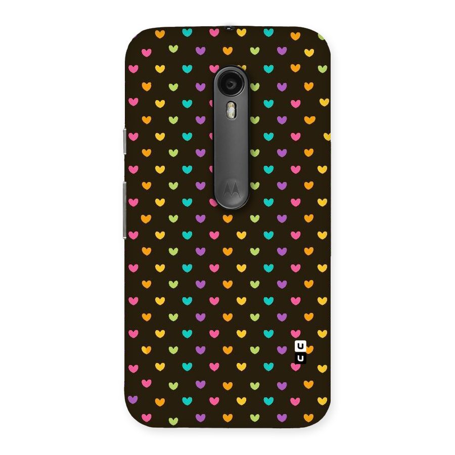 Rainbow Hearts Back Case for Moto G3