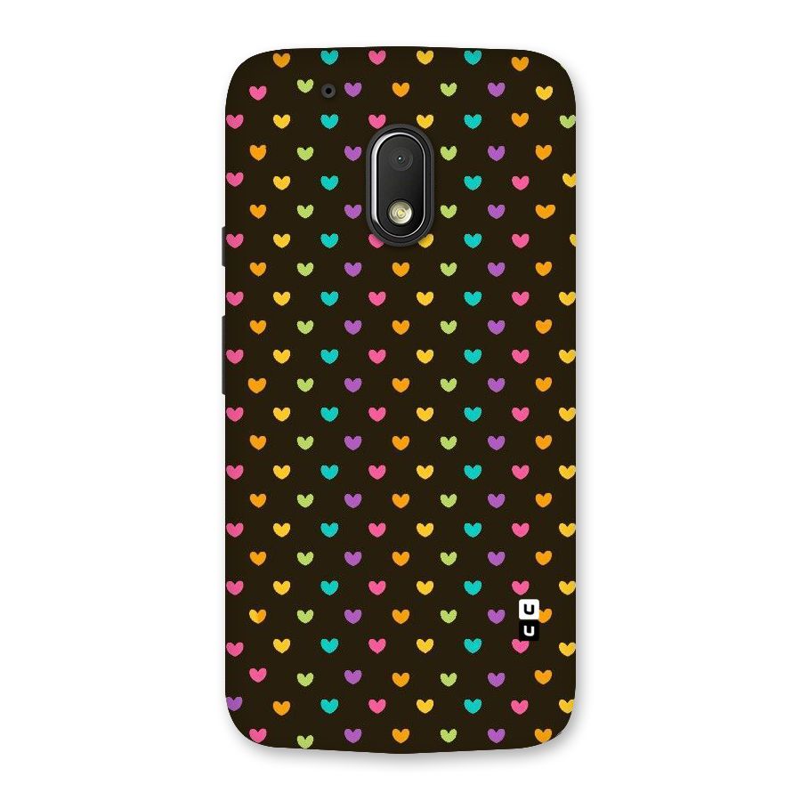 Rainbow Hearts Back Case for Moto G4 Play